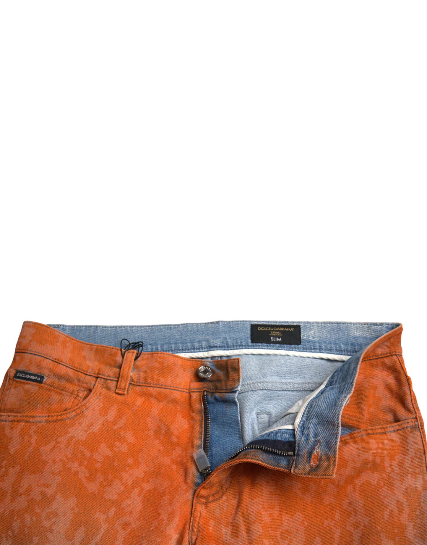 Jeans skinny in denim con effetto sfumato ed eleganti