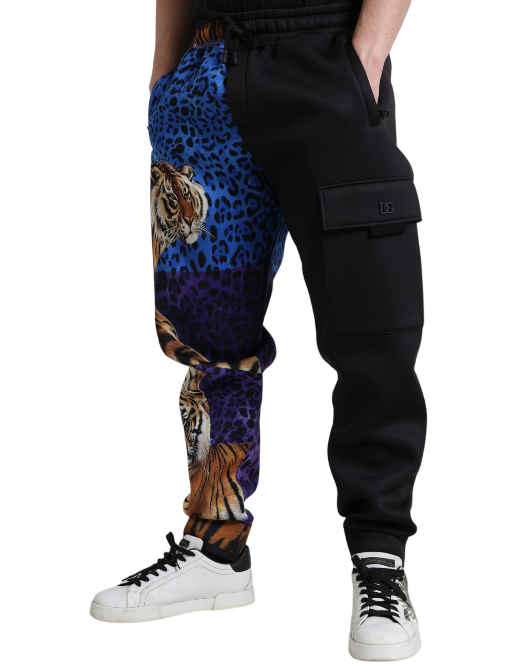 Elegante Jogginghose mit Tiger-Print