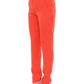 Chic Orange Boyfriend Pants - Italian Crafted