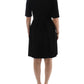 Elegant Black Short Sleeve Venus Dress