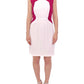 Chic Pink & White Shift Dress