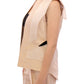 Exclusive Beige Brocade Sleeveless Vest