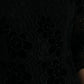 Dolce & Gabbana Black Floral Lace Cotton Bodycon Dress