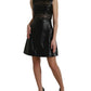 Elegant Black A-Line Mini Dress