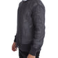 Eleganter Rundhals-Netzpullover in Hellviolett