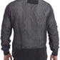 Eleganter Rundhals-Netzpullover in Hellviolett