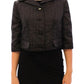 Elegant Black Bolero Shrug Jacket