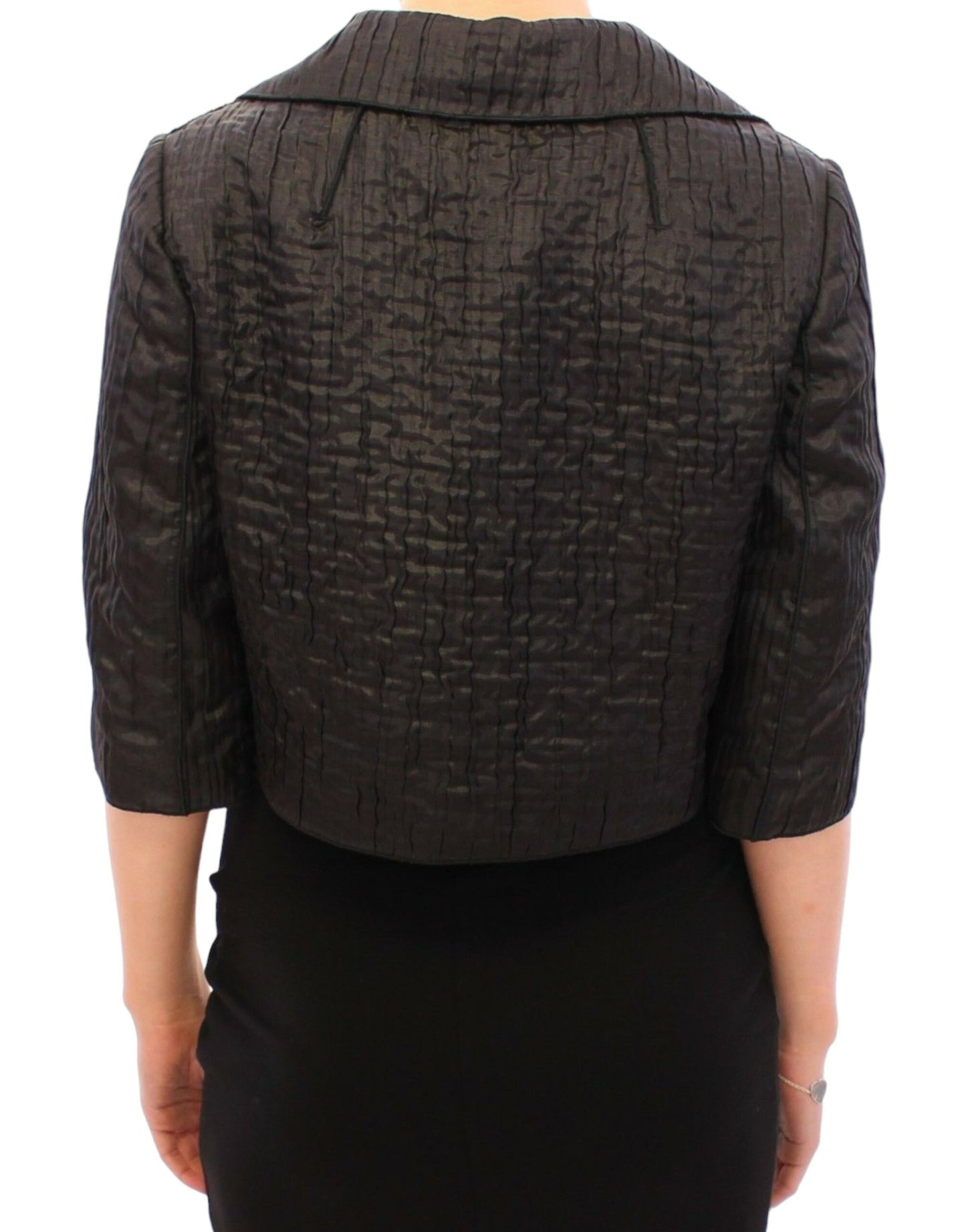 Elegant Black Bolero Shrug Jacket