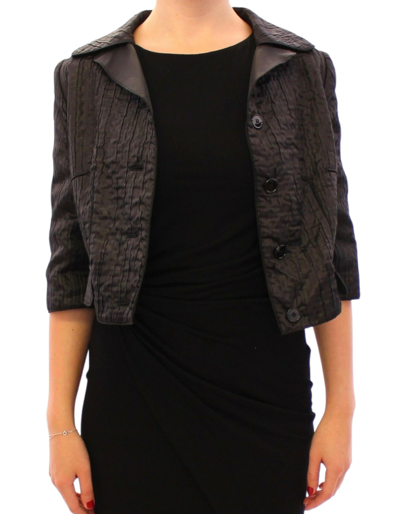 Elegante giacca bolero nera