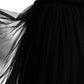 Dolce & Gabbana Black Sequined Sleeveless Mesh Layered Gown Dress