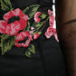 Dolce & Gabbana Black Floral Embroidery Mesh Tulle Gown Dress