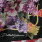 Dolce & Gabbana Multicolor Floral Print Silk Twill Gown Dress