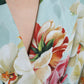 Elegant Floral Silk Trench Jacket