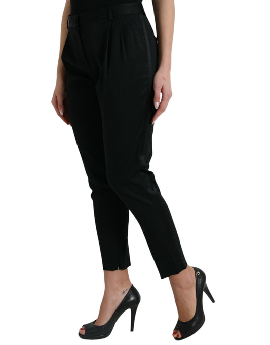 Pantaloni eleganti affusolati a vita alta