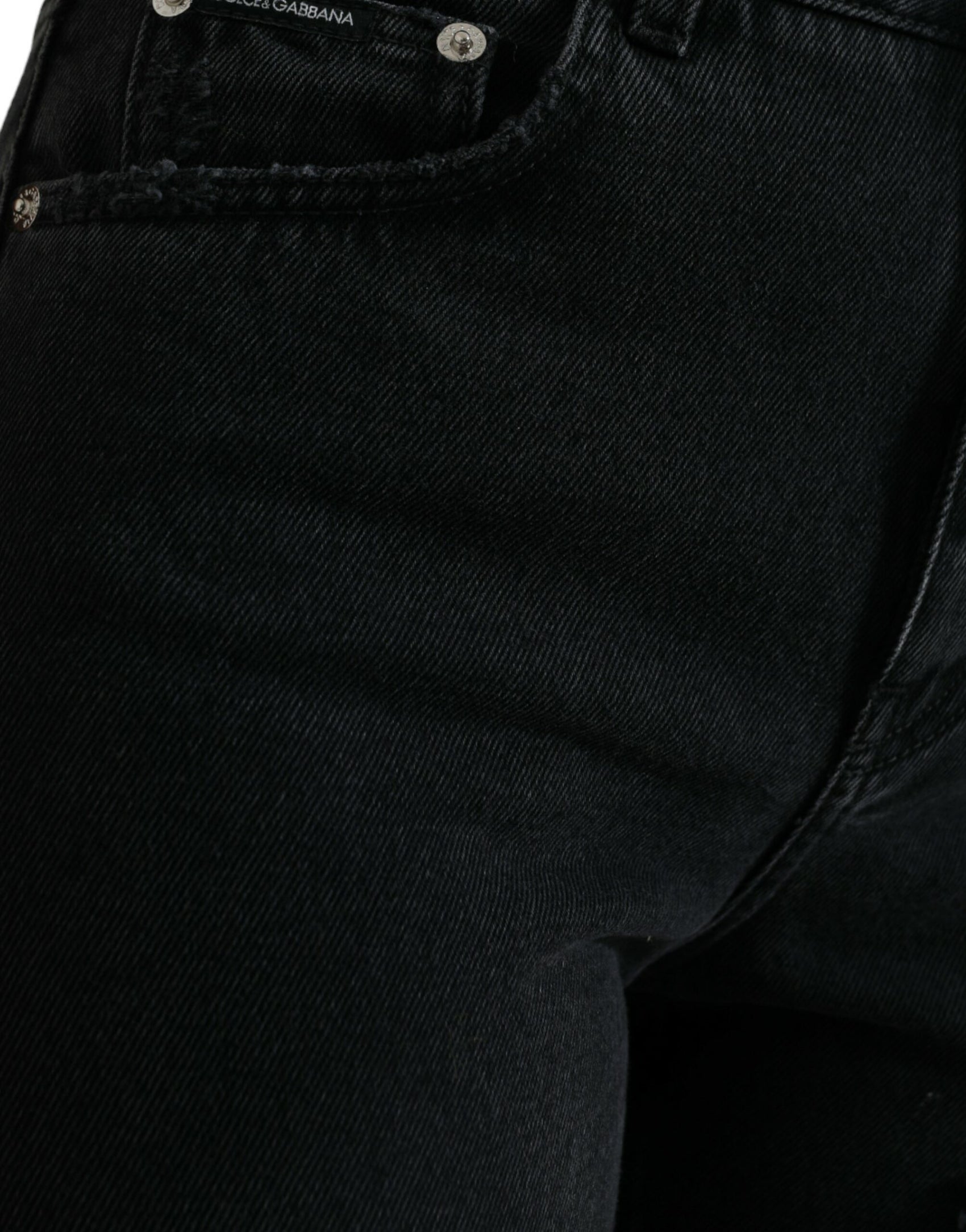 Elegante High-Waist-Stretch-Jeans in Schwarz