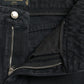 Eleganti jeans elasticizzati neri a vita alta