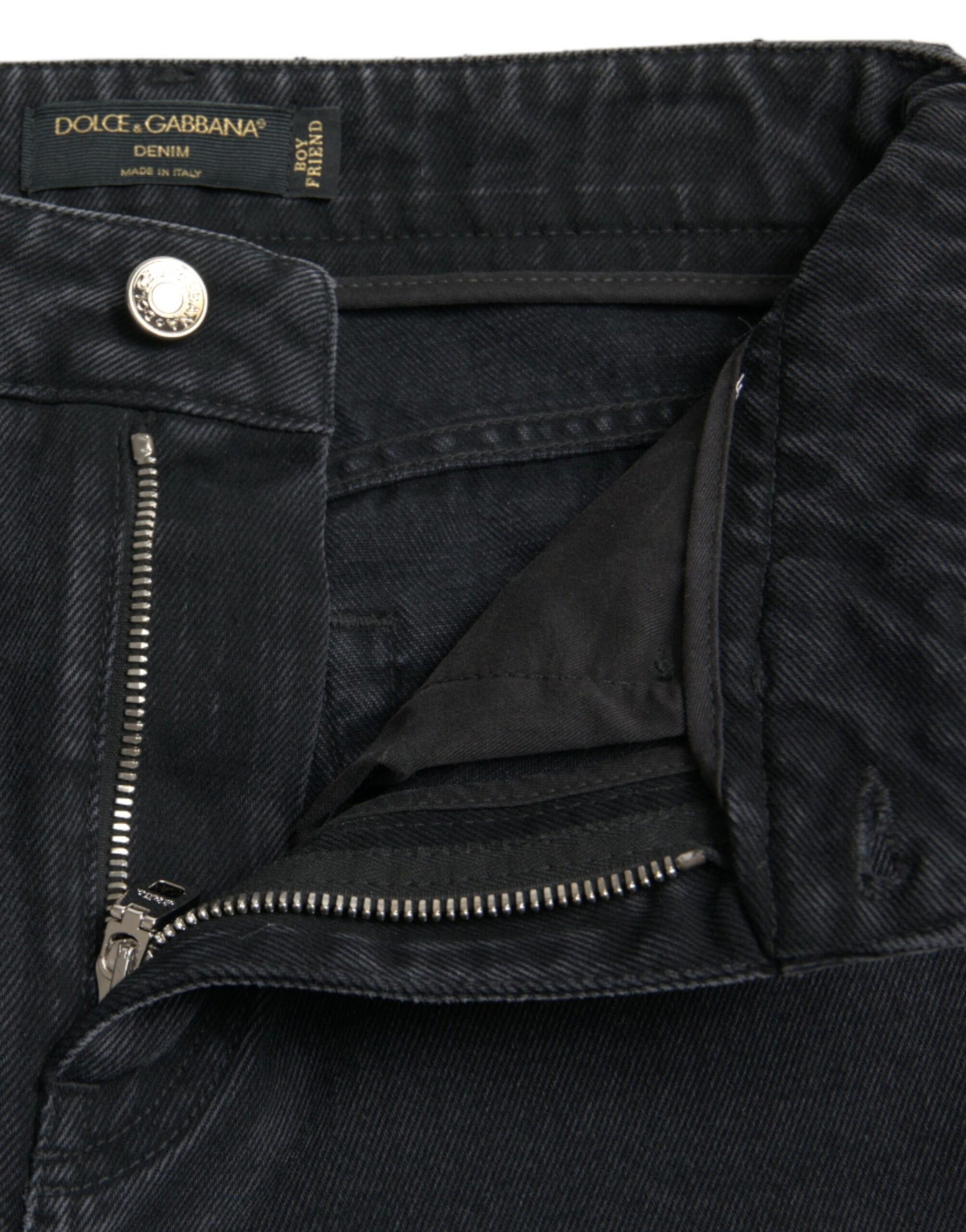 Elegante High-Waist-Stretch-Jeans in Schwarz