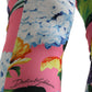 Leggings a vita alta con motivo floreale squisito