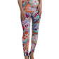 Leggings a vita alta con stampa floreale incantevole