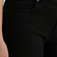 Schicke schwarze Stretchjeans mit mittlerer Taille