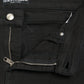 Schicke schwarze Stretchjeans mit mittlerer Taille