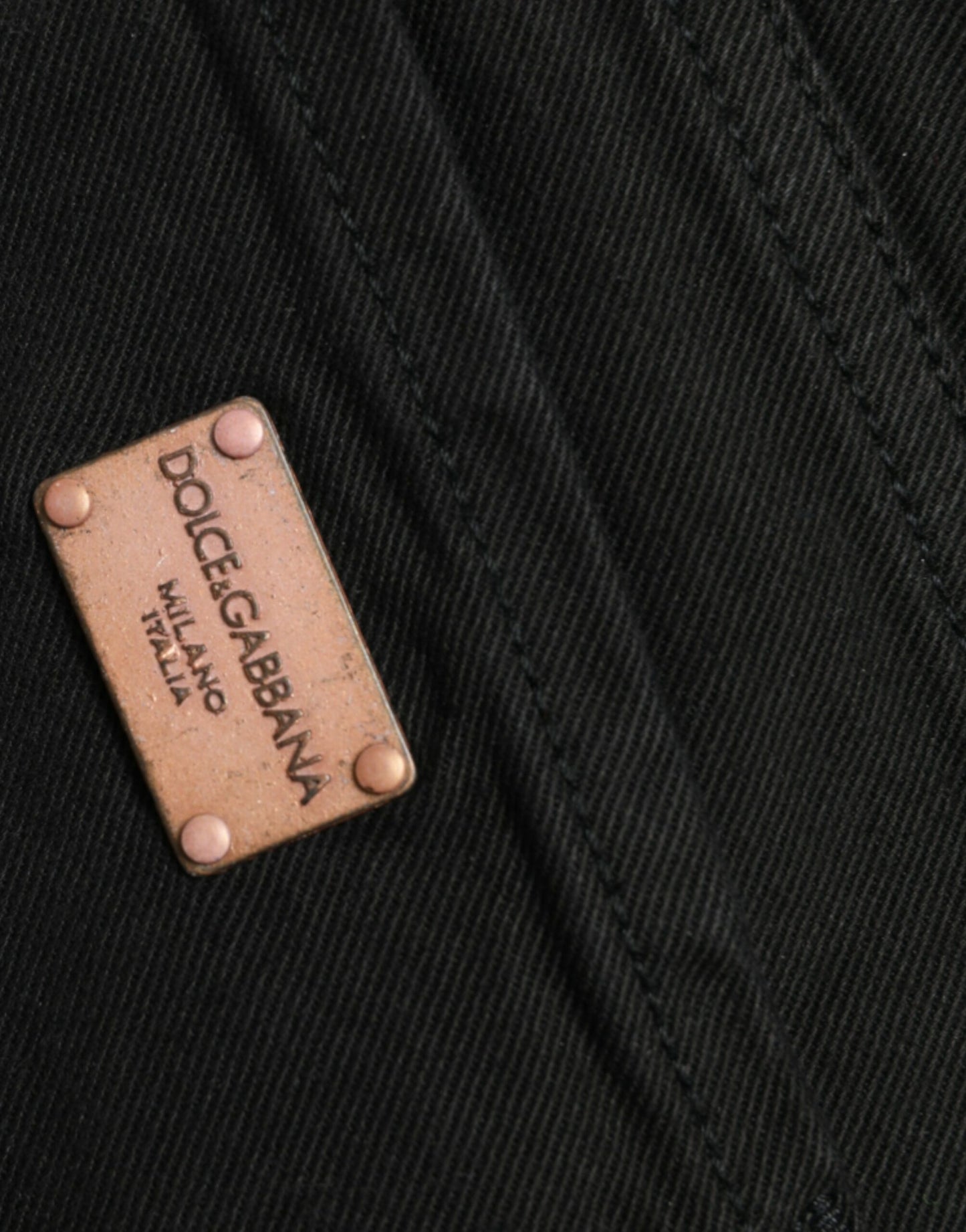 Schicke schwarze Stretchjeans mit mittlerer Taille