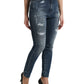 Elegante High Waist Stretch Denim Jeans
