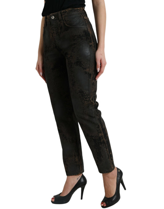 Schicke Boyfriend-Stretchjeans mit mittlerer Taille