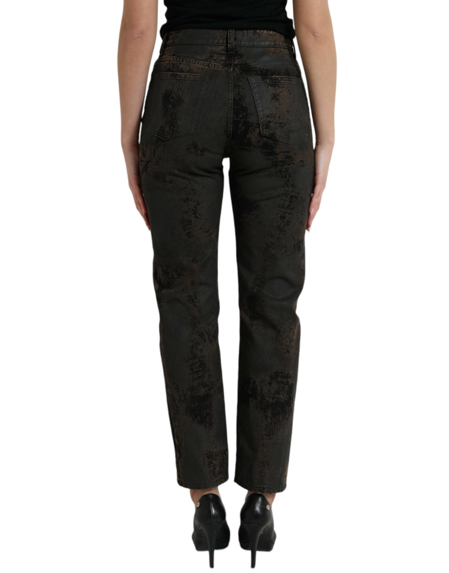 Schicke Boyfriend-Stretchjeans mit mittlerer Taille