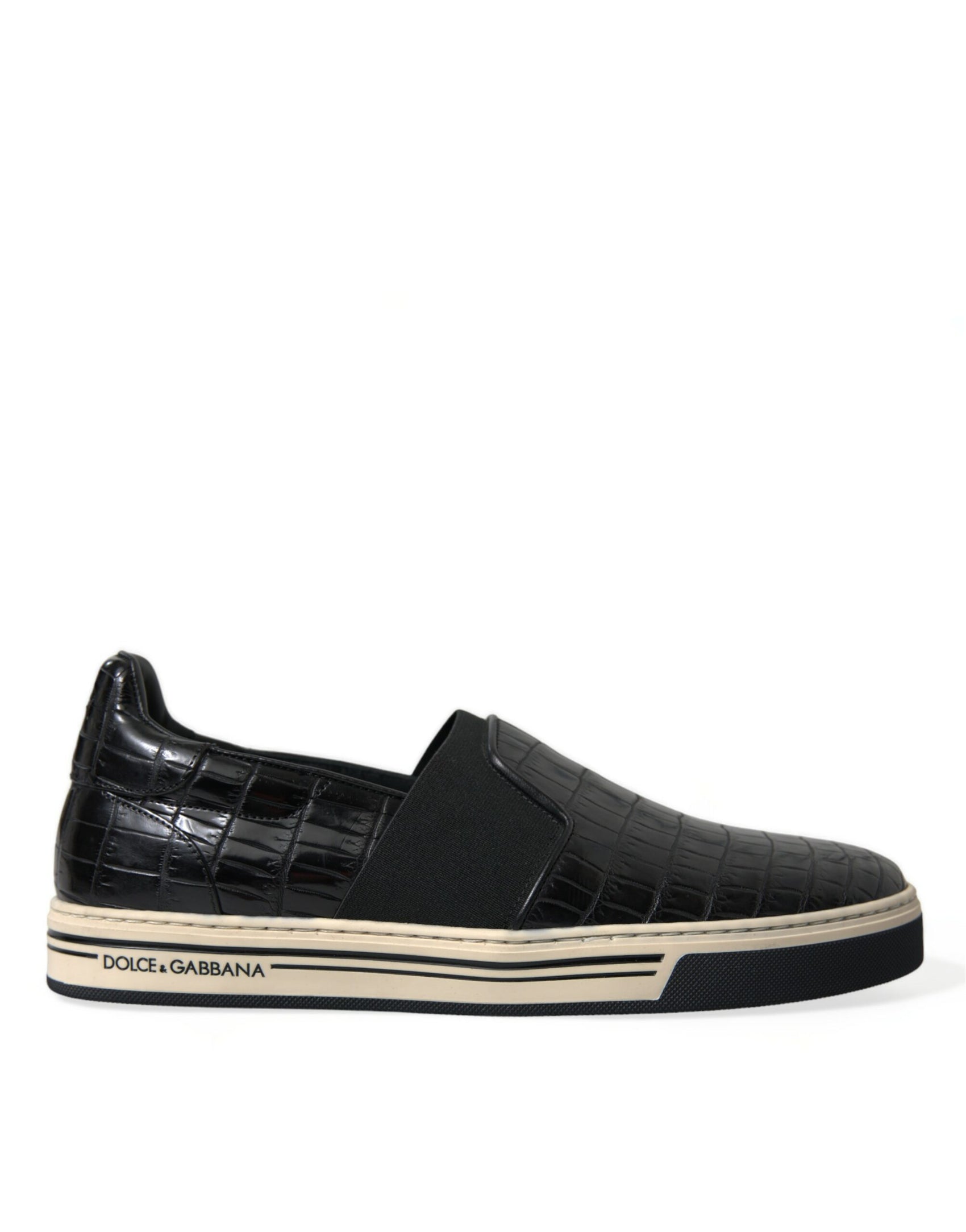 Elegante Low-Top-Sneaker aus Krokodilleder