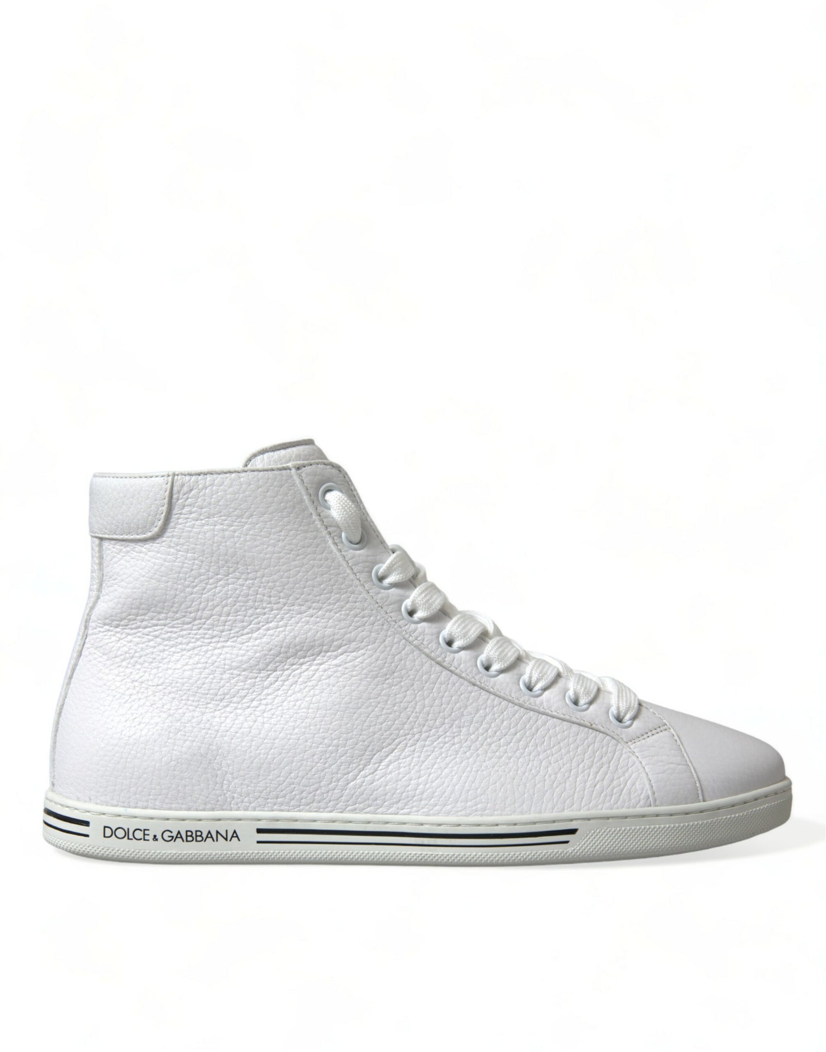 Elegante weiße High-Top-Sneakers aus Leder