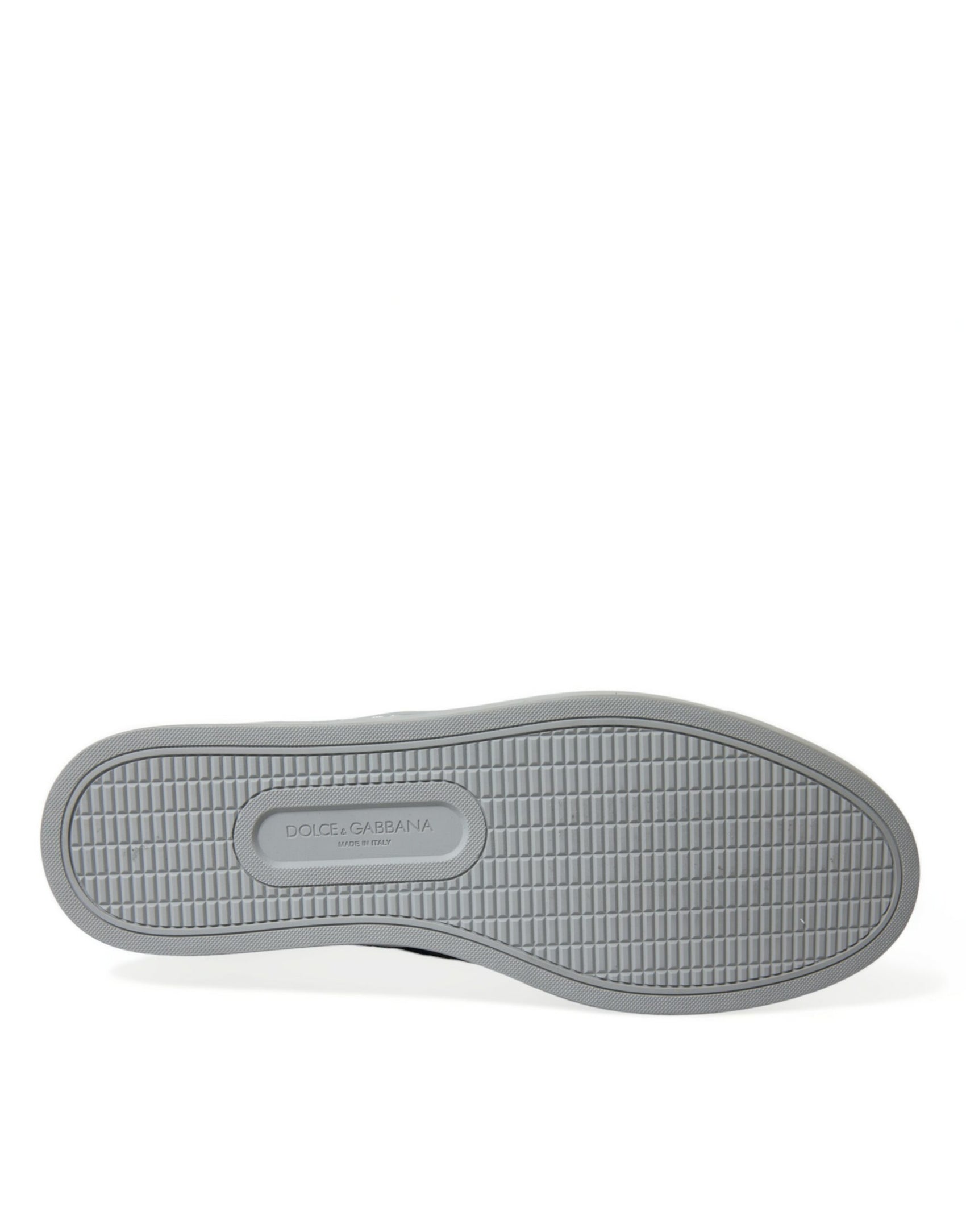 Sneakers alte con stampa leopardata blu chic