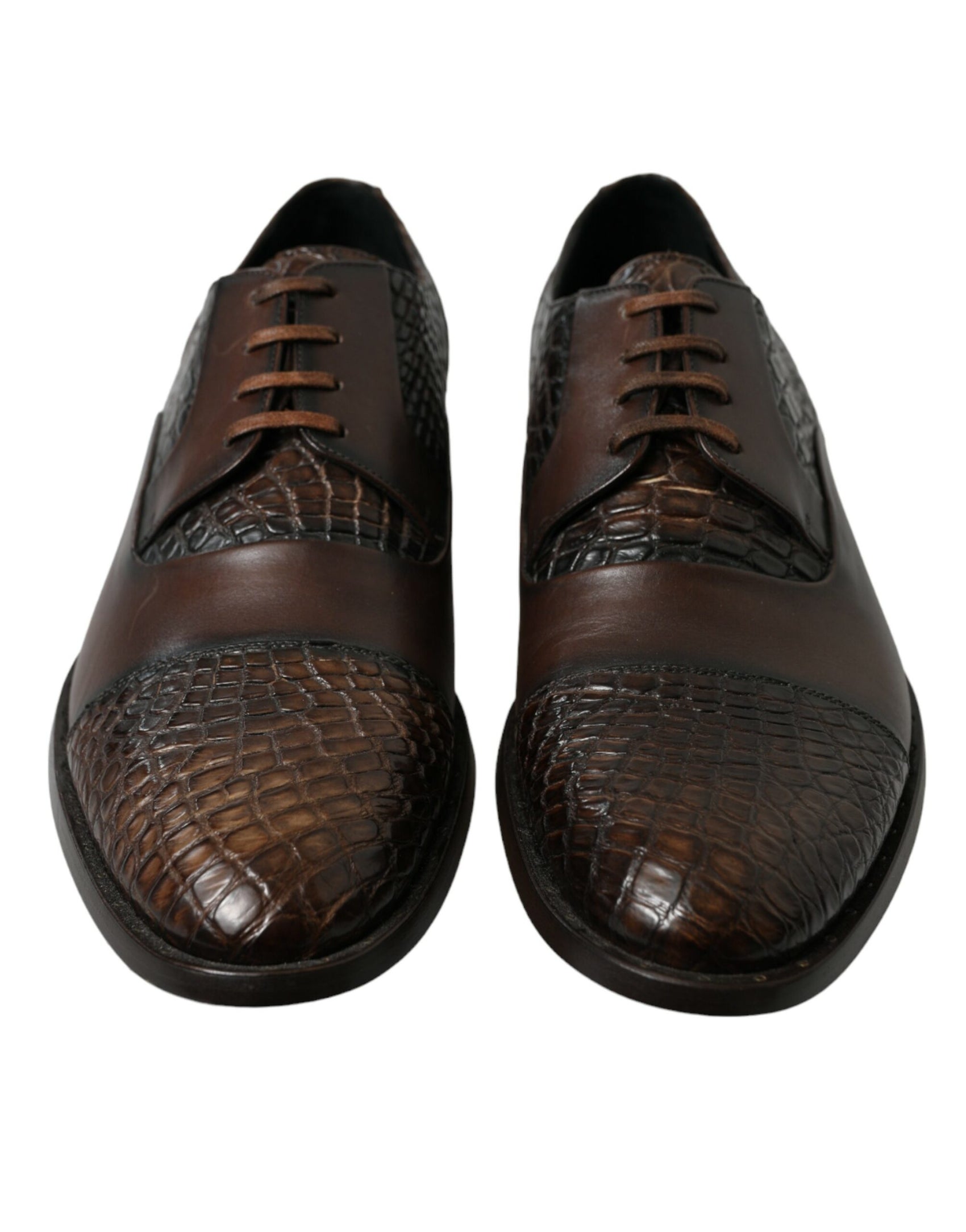 Eleganti scarpe Oxford in pelle testurizzata