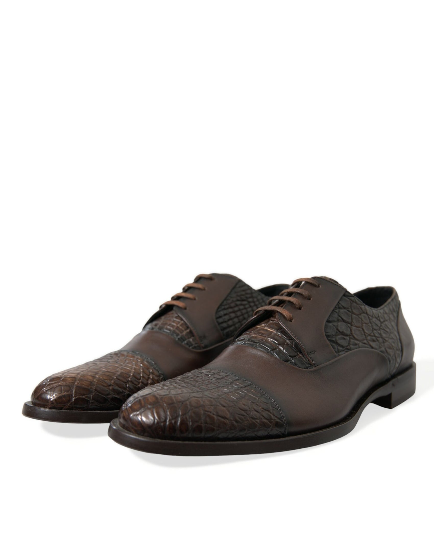 Eleganti scarpe Oxford in pelle testurizzata