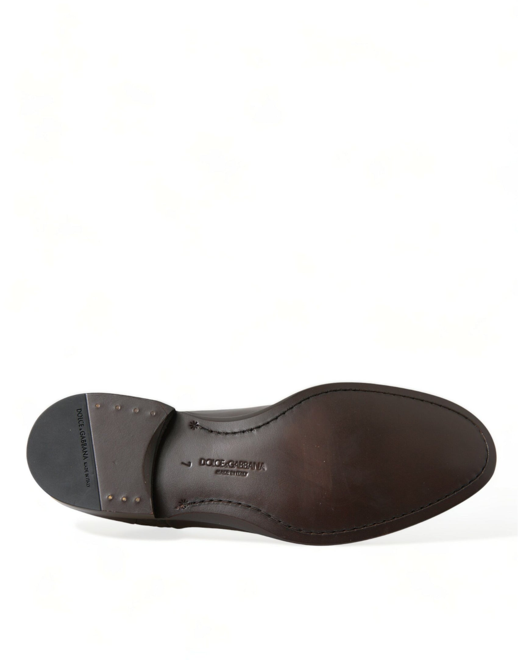 Eleganti scarpe Oxford in pelle testurizzata