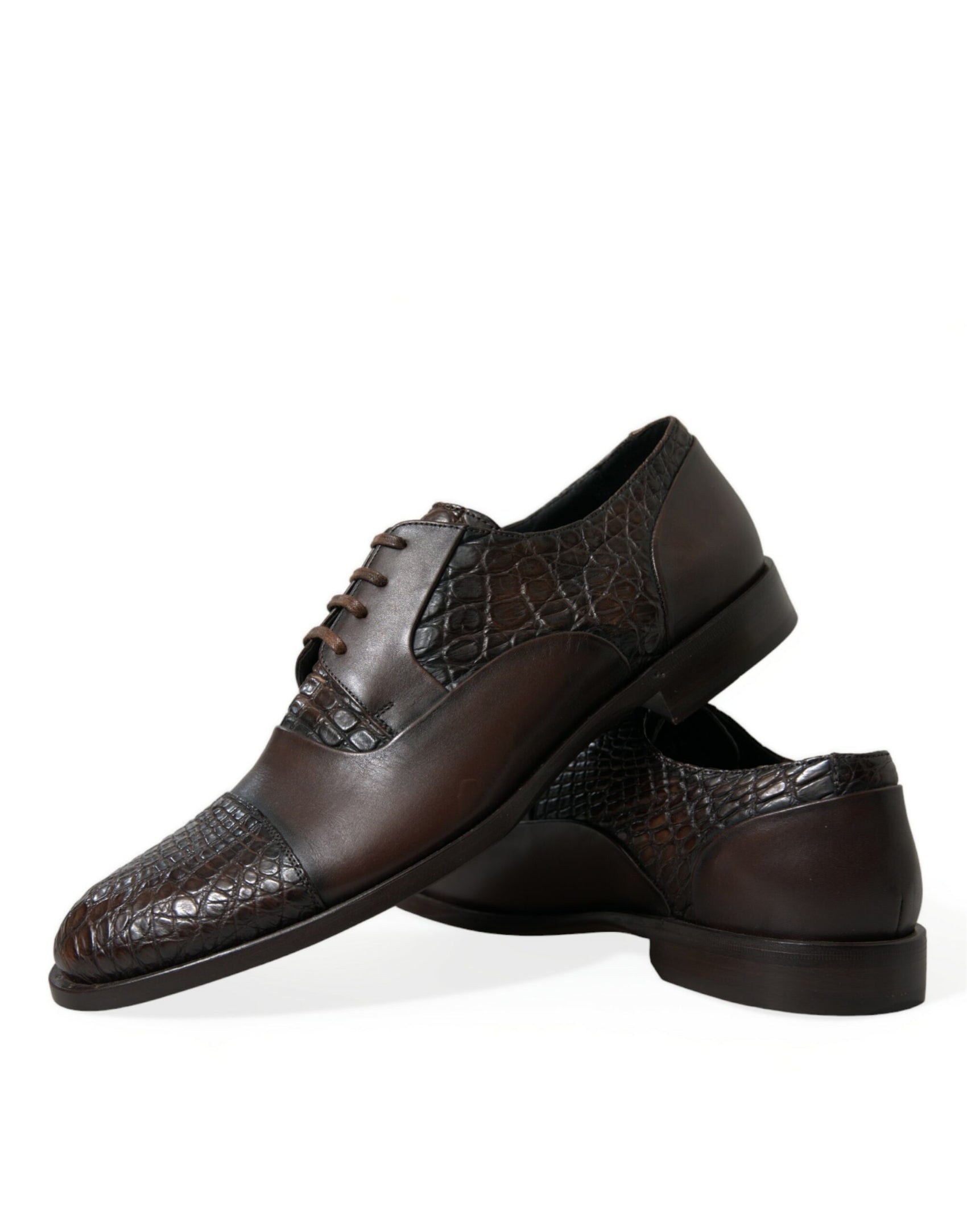 Eleganti scarpe Oxford in pelle testurizzata