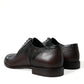 Elegant Brown Formal Derby Dress Shoes