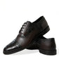 Elegant Brown Formal Derby Dress Shoes