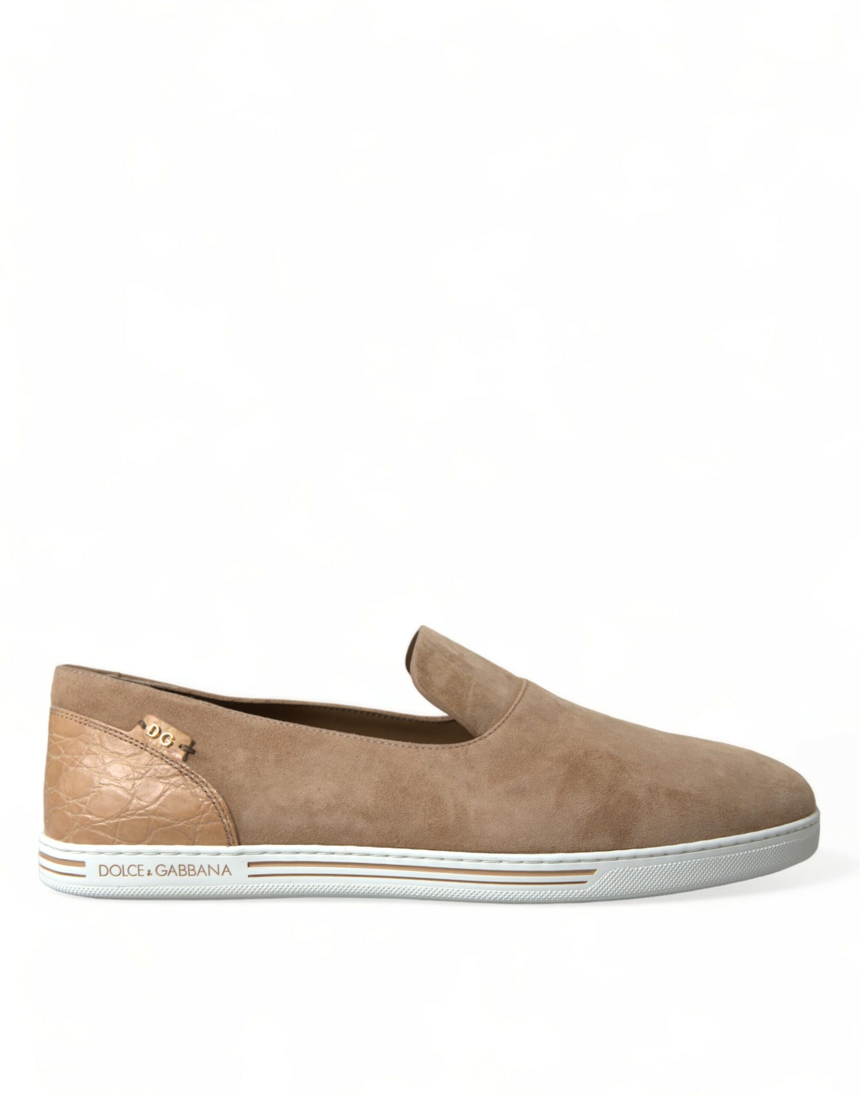 Elegant Beige Leather Loafers