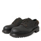 Elegant Mens Leather Derby Dress Shoes