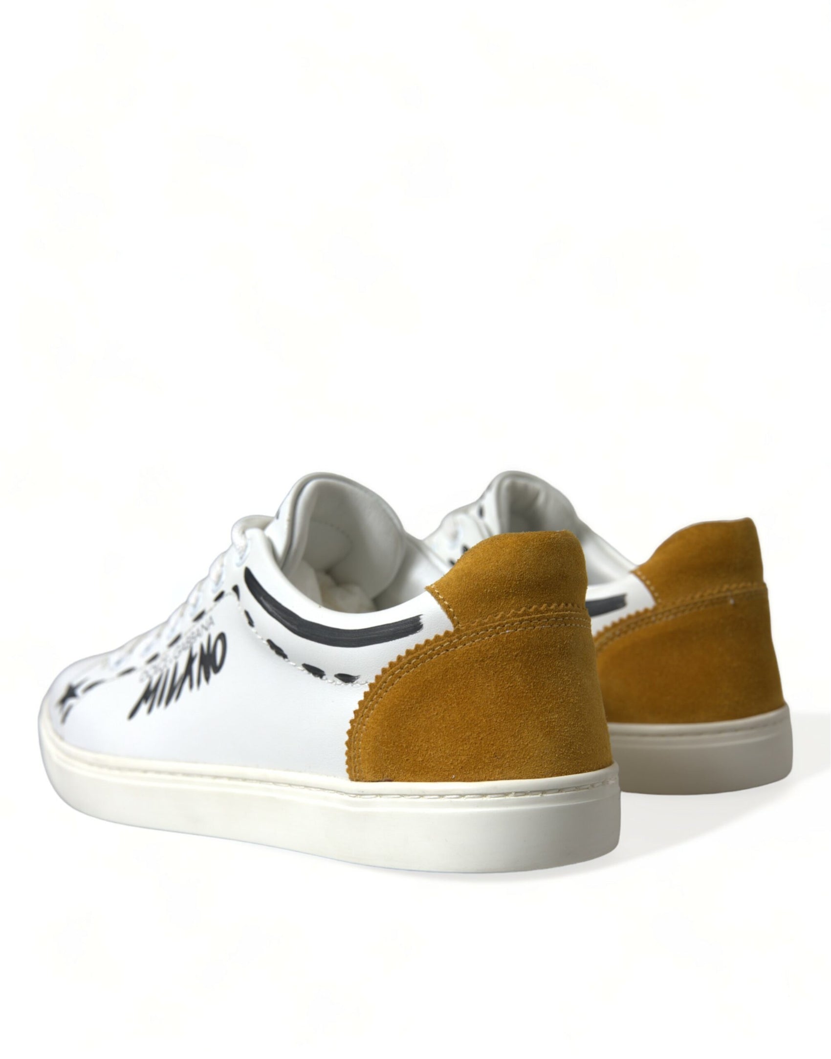 Sneakers basse in pelle bianca elegante