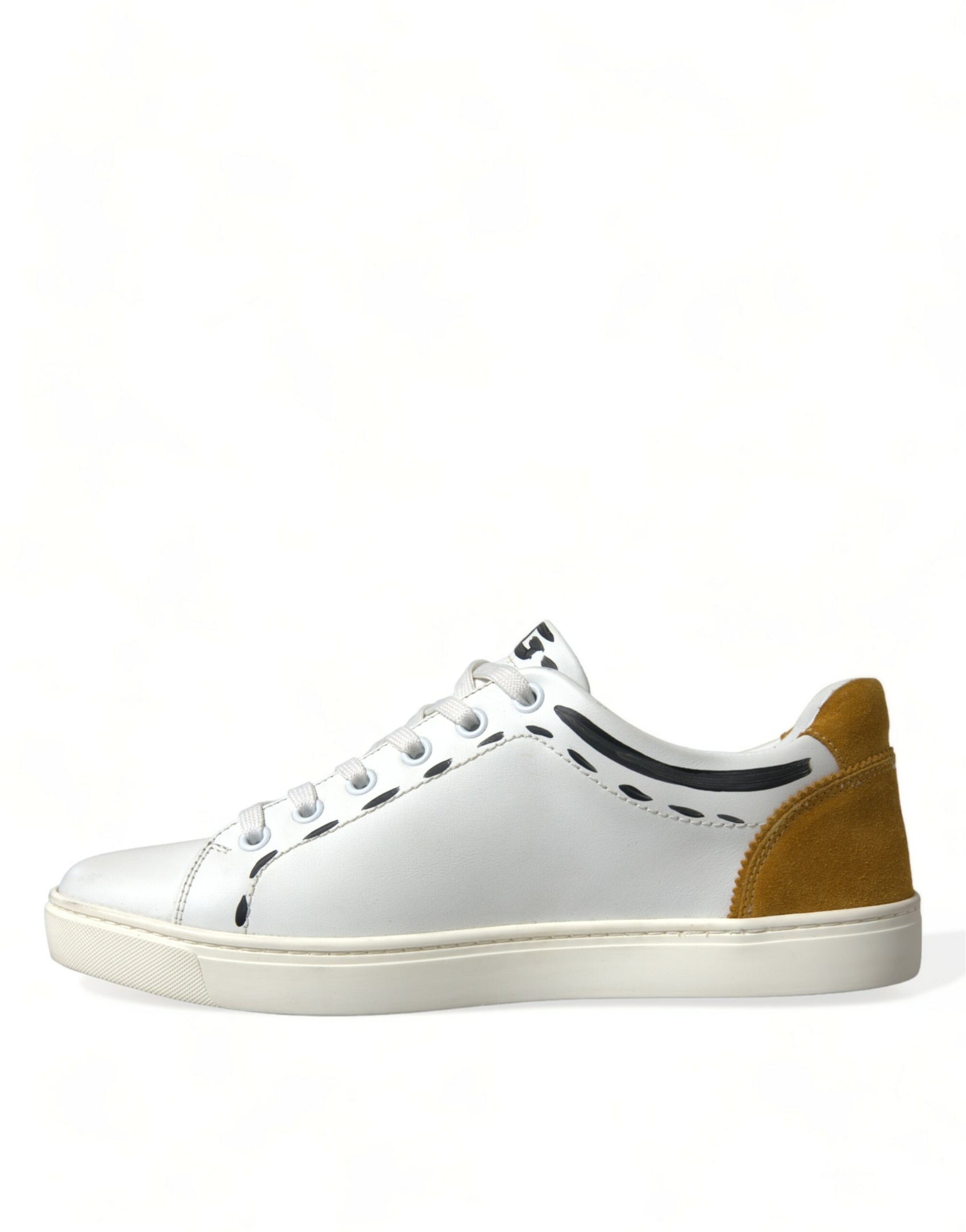 Sneakers basse in pelle bianca elegante
