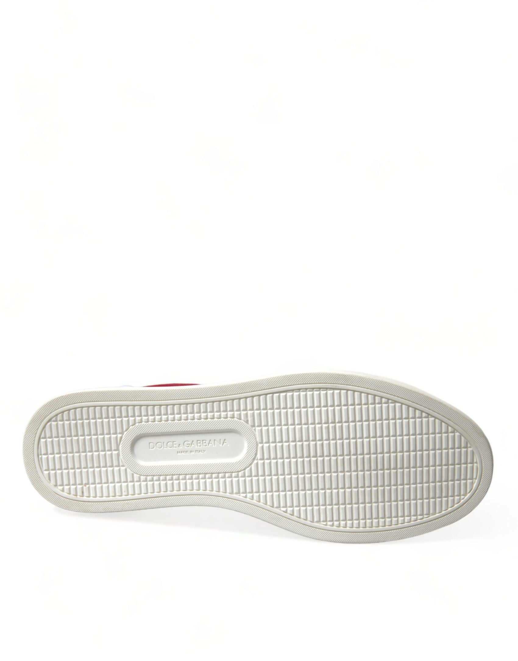 Eleganti sneakers basse rosse e bianche