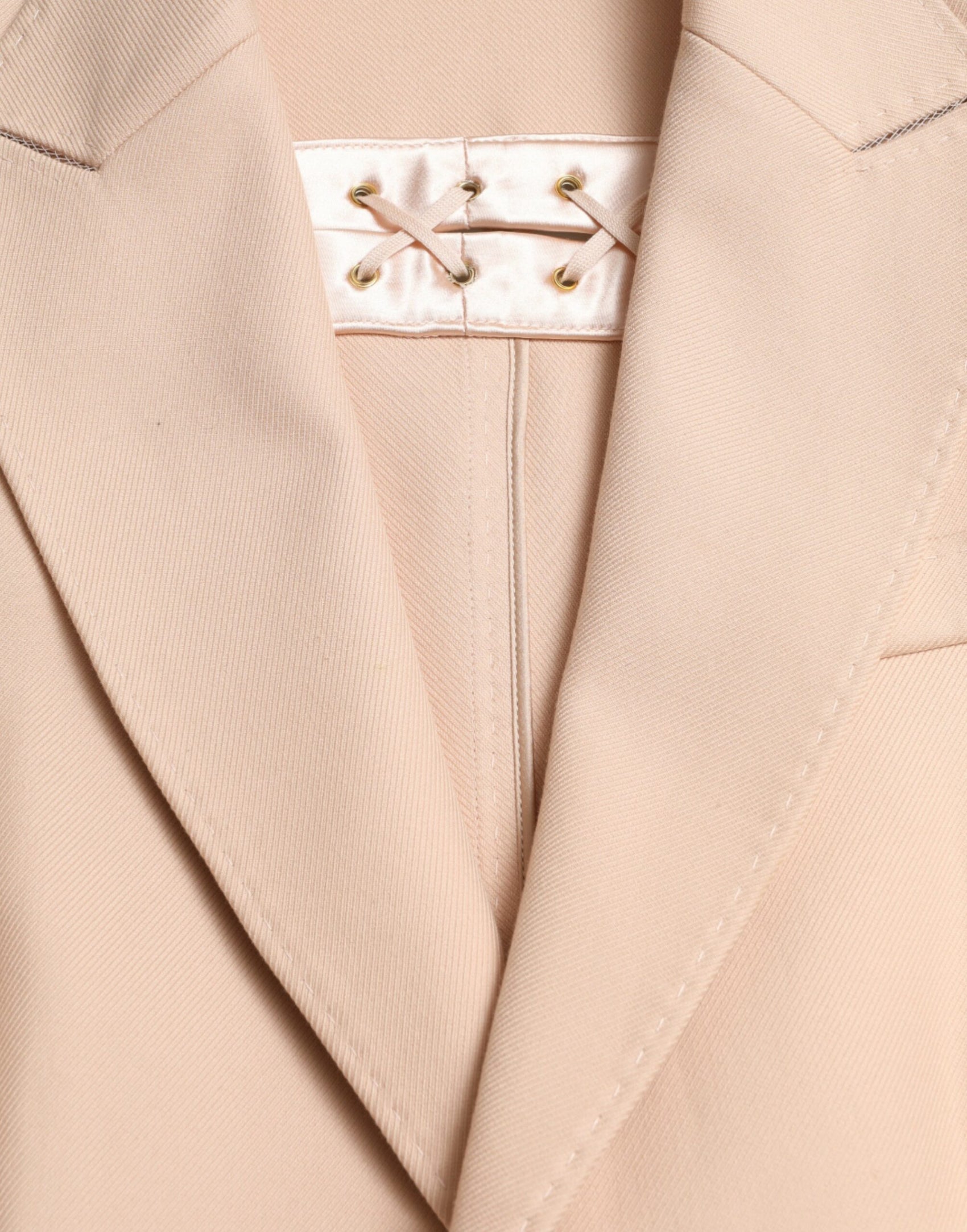 Elegante trench beige monopetto