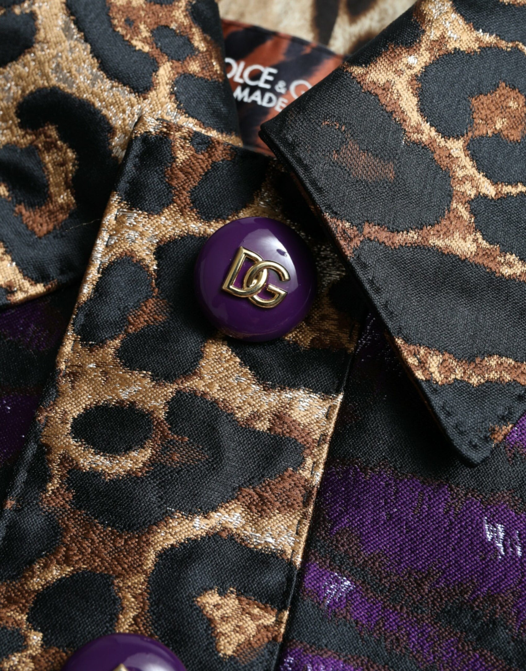 Trench Jacquard squisito con motivo tigre