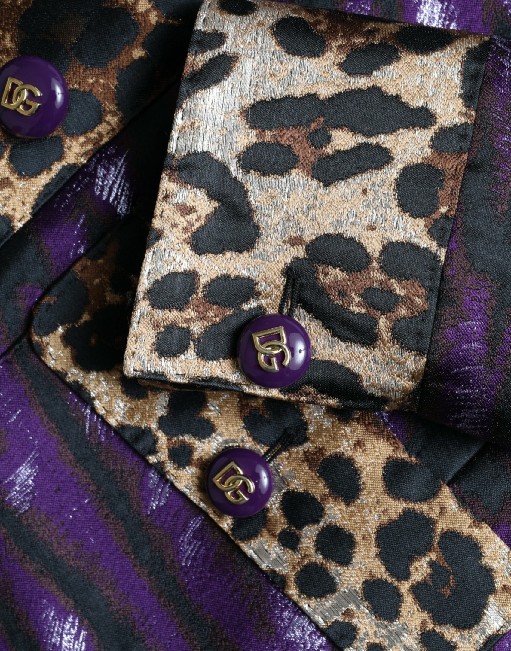 Trench Jacquard squisito con motivo tigre
