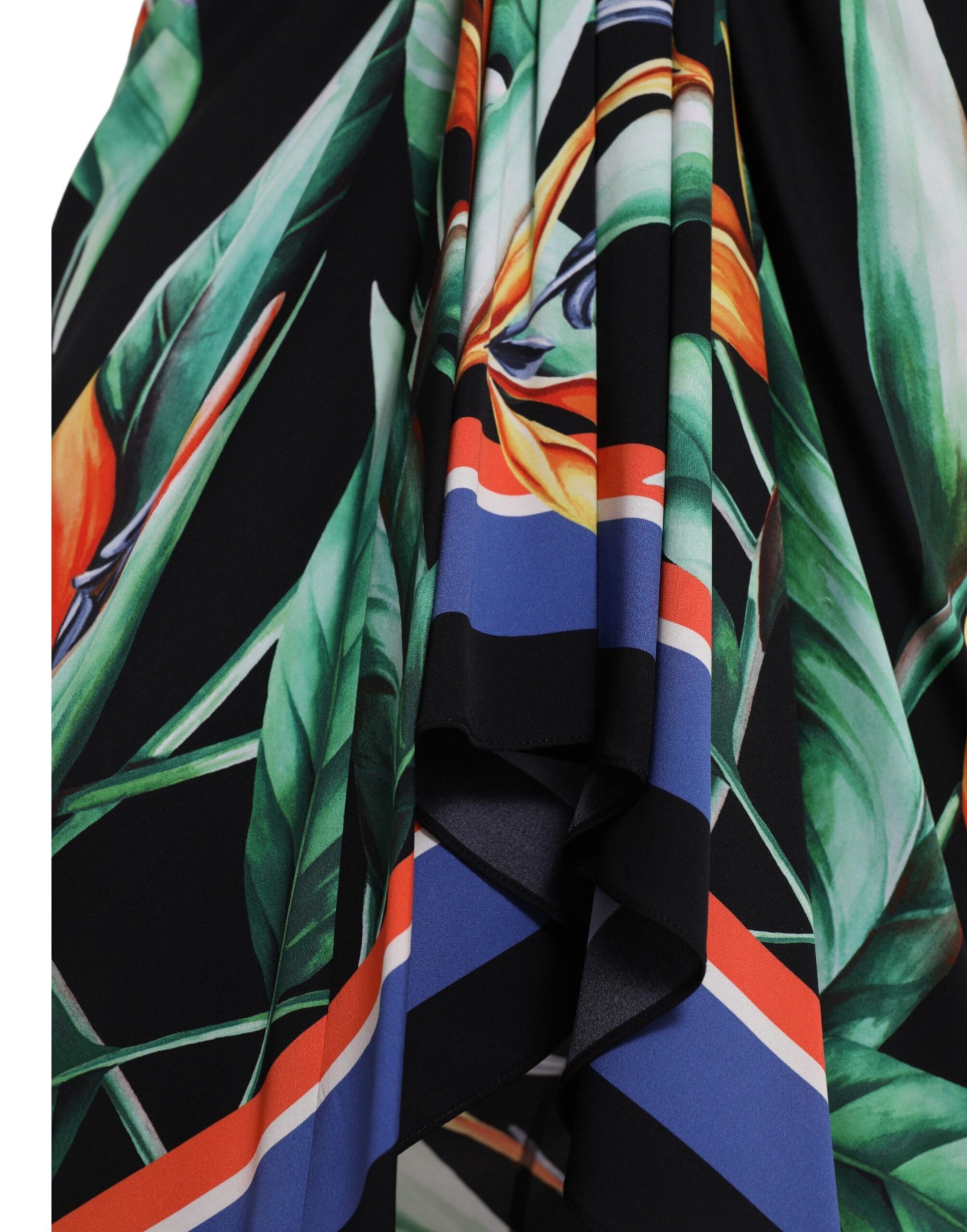 Gonna midi elegante a vita alta con motivo floreale