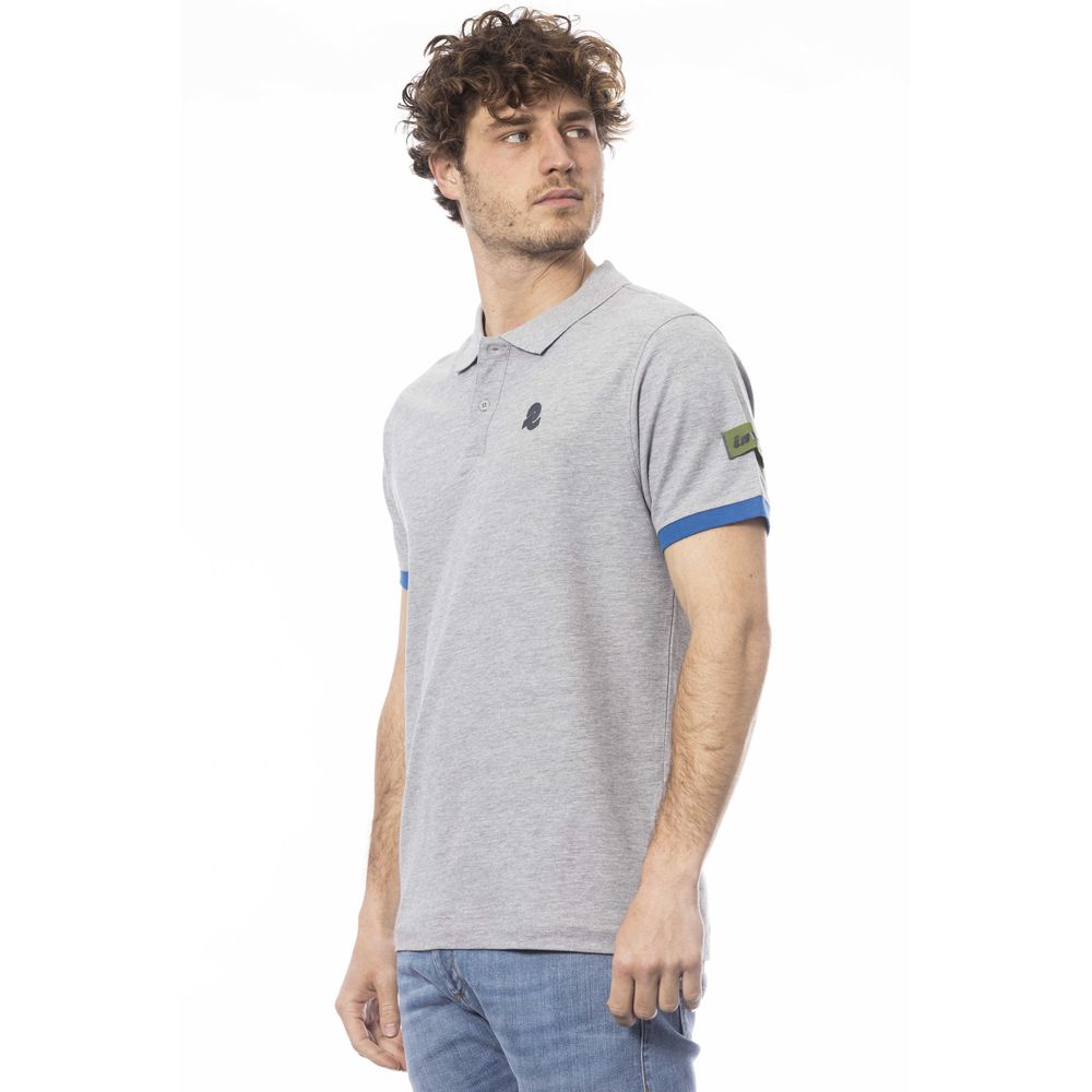 Graues Poloshirt aus Baumwolle für Herren