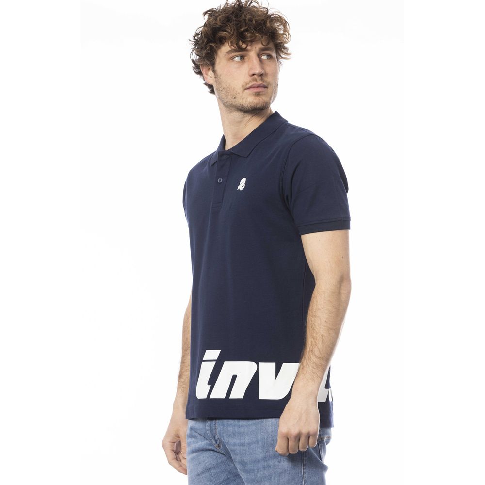 Blaues Poloshirt aus Baumwolle für Herren