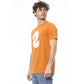 Orange Cotton Men T-Shirt